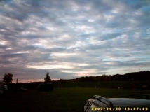 Abendlicher Himmel über Grav Insel - Wesel