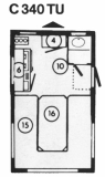 Caramatic 34 mit Naßraum (1989-1992)