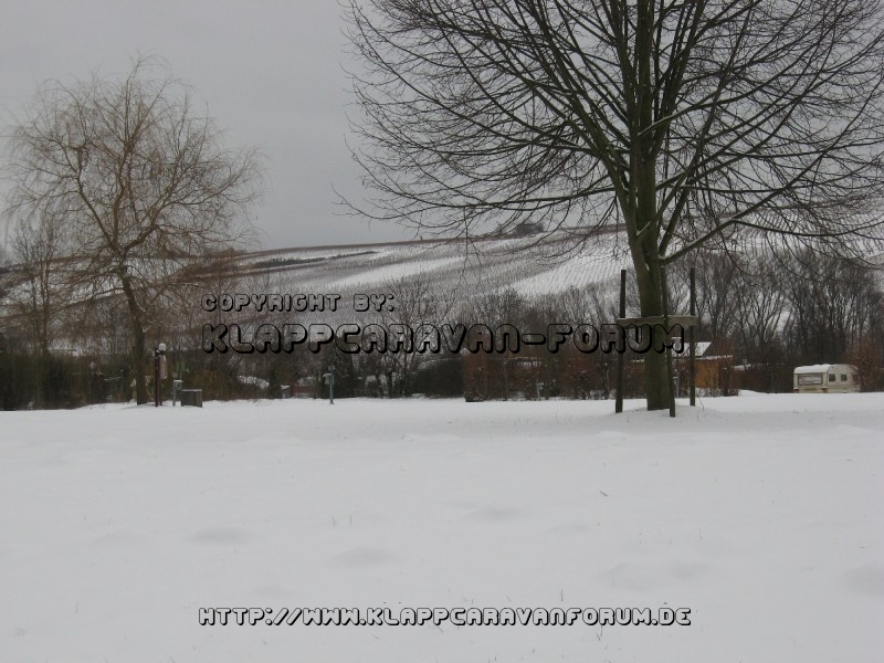 CP-Nahemühle Monzingen umringt von Weinbergen - Im Winter