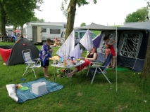 Campingwochenende in Isselstrand (bei Doesburg) in Holland mit Freunden zu Besuch