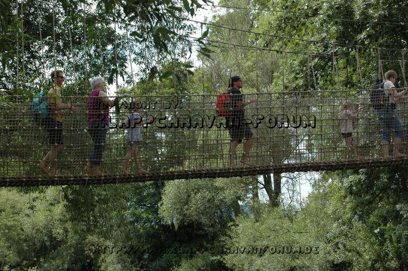 Nahe am Sommer 2011 - Monzingen - Barfußpfad Bad Sobernheim - Hängebrücke - 1