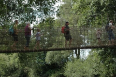 Nahe am Sommer 2011 - Monzingen - Barfußpfad Bad Sobernheim - Hängebrücke - 1