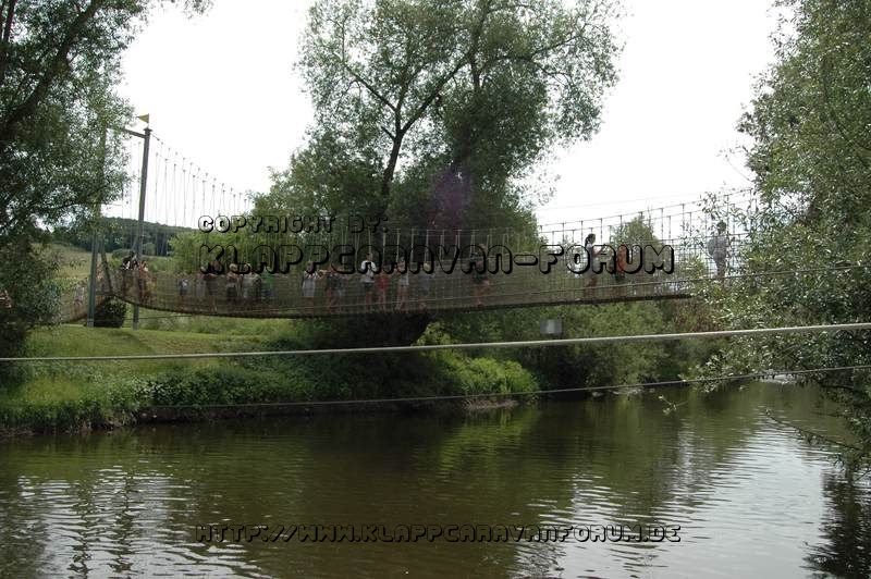 Nahe am Sommer 2011 - Monzingen - Barfußpfad Bad Sobernheim - Hängebrücke - 3