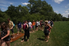 Nahe am Sommer 2011 - Monzingen - Barfußpfad Bad Sobernheim - Marterkiste Kiefernzapfen