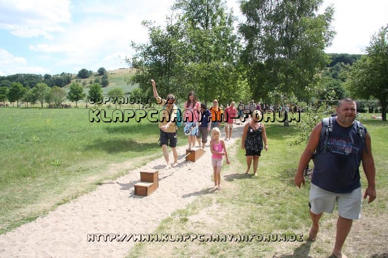 Nahe am Sommer 2011 - Monzingen - Barfußpfad Bad Sobernheim - Gleichgewichtsübungen - 4