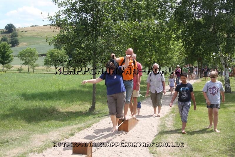 Nahe am Sommer 2011 - Monzingen - Barfußpfad Bad Sobernheim - Gleichgewichtsübungen - 5