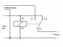 Umschalter für Pumpe